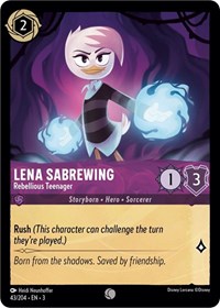 Lena Sabrewing - Rebellious Teenager - Into the Inklands - NM