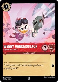 Webby Vanderquack - Enthusiastic Duck - Into the Inklands - NM