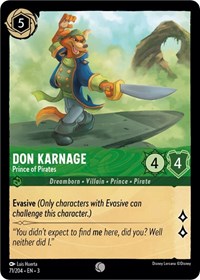 Don Karnage - Prince of Pirates - Into the Inklands - NM