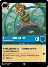 Kit Cloudkicker - Spunky Bear Cub - Into the Inklands - NM