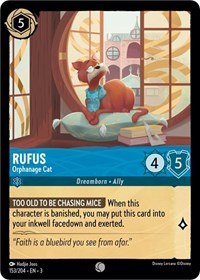 Rufus - Orphanage Cat - Into the Inklands - NM