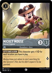 Mickey Mouse - Stalwart Explorer - Into the Inklands - NM