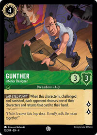 Gunther - Interior Designer - Ursula's Return - NM
