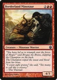 Borderland Minotaur - Theros - NM