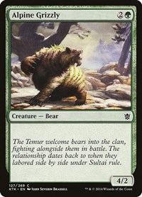 Alpine Grizzly - Khans of Tarkir - NM